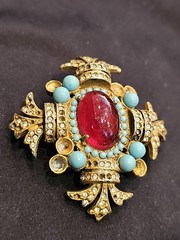 As Is As pictured Mid-century Cadoro iconic brooch free shipping