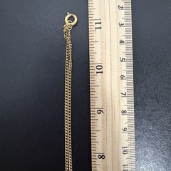 Vintage Gold Tone Faux Diamond Rhinestone Pendant Necklace – Art Deco Dangle