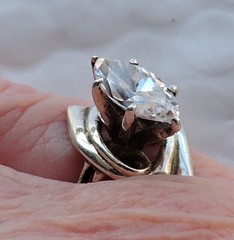 Antique Era Solitaire Wedding Ring 2.1 Ct Simulated Diamond 14k White Gold Over