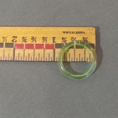 Vintage Hand Painted Lucite Resin Acrylic Ring – Size 8 – One of A Kind