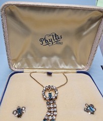 Phyllis Originals Pendant Brooch Earrings Set with Original Presentation Box