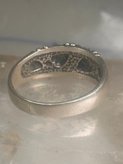 Black Hills Gold ring leaves wedding band sterling silver size 14.75 WM Wheeler
