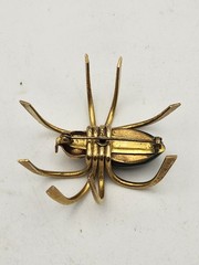 Vintage 1930 Bakelite Green Spider Brooch 2 inches long 2 inches wide 1inch tall
