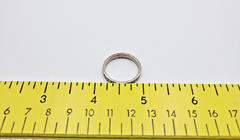 Shube Sterling Silver Scrolled Stackable Band Ring ~ Size 9