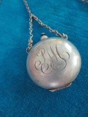 ANTIQUE SILVER VICTORIAN CHATELAINE – 4 ACCESSORIES – Monogram