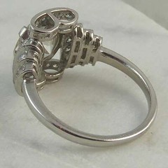 Vintage 2.60CT White Round Cut CZ Art Deco Anniversary Gift Ring in 925 Silver