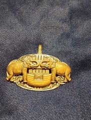 Vintage Home Made Ark Pendant For Necklace With 2 Elephants And The Ark