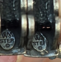 WM Co. Wheeler Manufacturing Sterling Train Post Earrings