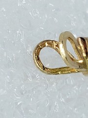 Vintage Pretty 14K Yellow Gold Marquise CZ Navette Solitaire Pendant – 0.35 tcw