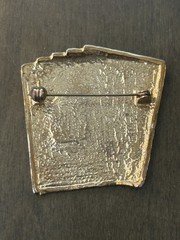 Vintage Gold Tone Pin Playing Cards Royal Flush Spades Vegas Gambler Gamble LUCK