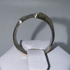 Vintage 925 Midcentury Modernist Sterling Silver Sz 8.25