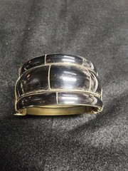 Vintage India bangle 100% genuine horn bone brass stone bracelet Made In India