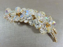 JULIANA D&E BOOK VERIFIED PIECE AB CRYSTAL & RHINESTONE PRONG SET 3.20″ BROOCH