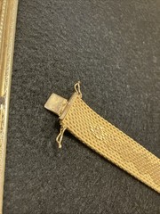 Vintage De Cesare 18K Gold Plated Mesh Bracelet Mens Woman’s Jewelry