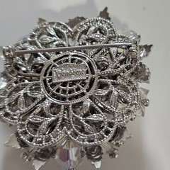 Vintage Signed Vendome Aurora Borealis AB Crystal Rhinestone Flower Brooch Pin