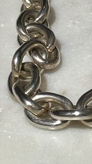 Vintage RLM Substantial Rolo Link Necklace 17 Inches