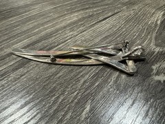 VINTAGE STERLING SILVER MODERNIST LARGE STAR BROOCH AND PEDANT