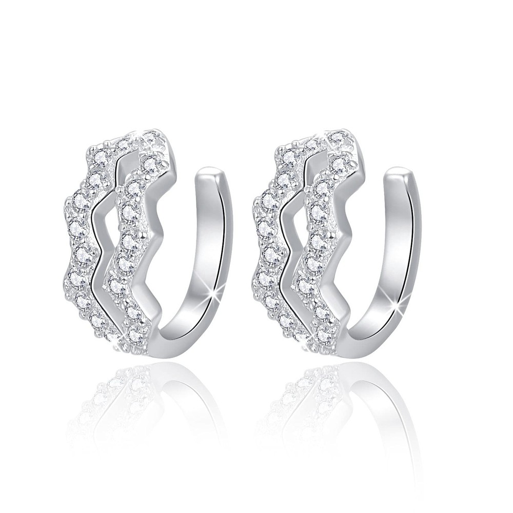 Hoop Earirngs 925 Sterling Silver Cartilage Earring Ear Cuff Earrings for…