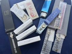 Vintage Jewelry Lot All Avon Watches In Boxes 10 Unknown If Work Appear Unworn