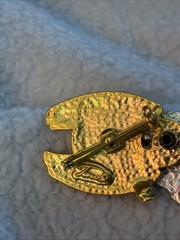 RARE Vintage Tona Signed Articulated Pig Brooch Jonette Jewelry (JJ)Mold Variant
