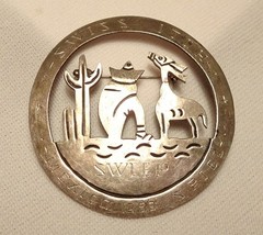 Tlaquepaque Jal Sterling Silver Pin Swiss Itch Sweep Mexico 1969 Spiel