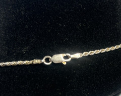 Vtg. Native American Kokopelli Figure Hanging from Ball 30″ Sterling Chain 20.7g