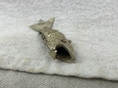 Vintage Articulated Fish Pendant Koi 2 2/3 Inch