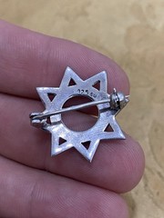 Vintage Sterling Silver 925 Tested Estate Acquired Marcasite Sunburst Brooch