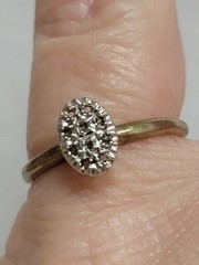 5 Vintage Brass Wedding Rings Salesman Samples No Stones Size 5.5 To 6.5