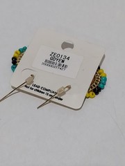 Vintage Mode Art Pierced Earrings