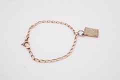 Vintage Sterling Silver 925 Bible Charm Bracelet 6.75″