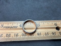 2.07g Vintage Sterling Silver 925 Etched Pattern Band Ring Size 6.5 M