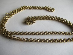 Vintage 60’s gold tone chain Necklace 24 inch