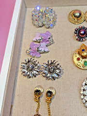 CLEARANCE 17 pair of Gorgeous Vintage Clip on Earrings some are Signed