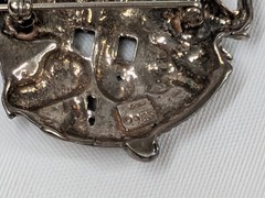 Jezlaine .925 Sterling Silver Noah’s Ark Figural Brooch Pin Elephant Giraffe…