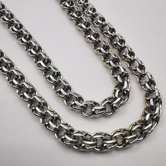 Vintage Sterling Silver Signed Chain Necklace 22 in (56 cm) 0.69 oz (19.58g)