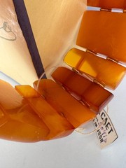 Vintage Butterscotch Baltic Amber Bracelet Stretchy USSR Soviet Kaliningrad