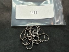 3.46g Vintage Sterling Silver 925 Bead Station Chain Necklace 30 in M