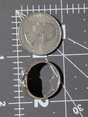 VINTAGE STERLING SILVER POD OF 5 DOLPHINS SIZE 8 RING 2.5MM BAND 925 DOLPHIN