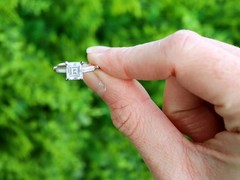 Antique 1.61Ct Diamond and Platinum GIA Certified Ring Circa 1925