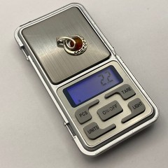 Vintage 925 Sterling Silver Amber Pendant Modern Design 2.2g