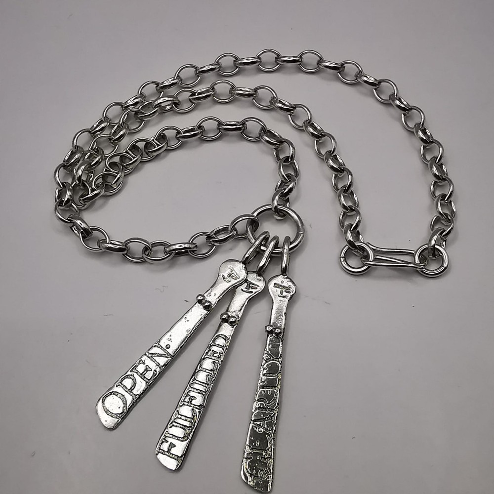 Vintage Beautiful Jewelry Chain 925 Sterling Silver Signed Handmade 29,85g