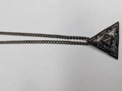 Triangle Pendant Necklace Geometric Pyramid Hipster Chain Charm Triangles Stack