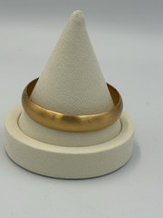 Vintage Gold Tone Bangle Set Nugget Twist Rope & Wide Satin Cuff