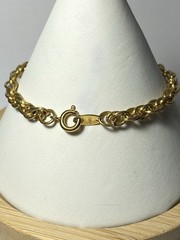Vintage Avon 1992 Gold Tone Heirloom Classic Faux Marcasite Rope Bracelet 6.5in