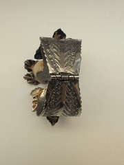 VTG Selro Selini Style Face Mask Bypass Cuff Bracelet Multi Stone Rhinestone