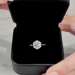 2CT Round Cut Lab Created Diamond Solitaire Wedding Ring 14K Yellow Gold Plated