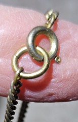 Vintage Emerald Pendant with Pearl Accents On Decorative Gold Tone