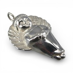 Small Sterling Silver Angel Christmas Ornament or Pendant for Necklace Vintage