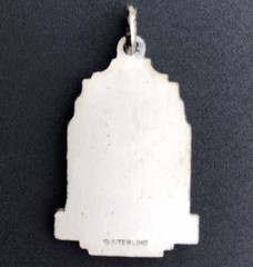 Sterling Silver ATHLETICS Charm Old School Award Art Deco Style .925 6grams NOS